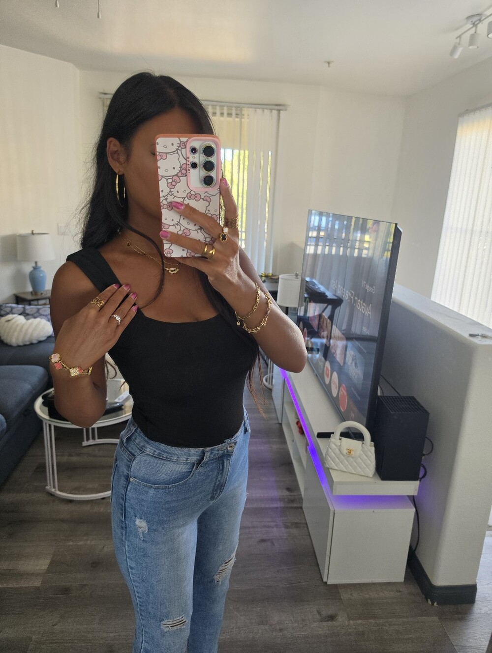 Sleek Black Square-Neck Bodysuit Stretchy